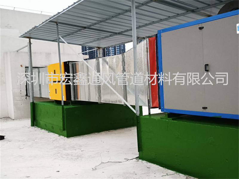 深圳龍崗大（dà）型（xíng）商業街公共排油煙管道安裝工程案例